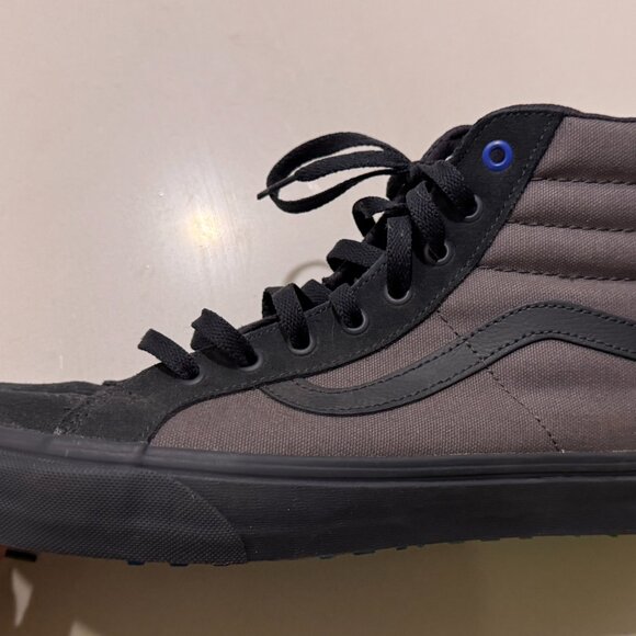 Vans Gray and Orange High-Top Sneakers - Picture 5 of 8